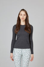 Load image into Gallery viewer, Overlock Stitch Detail Organic Cotton Long Sleeve Tee
